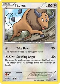 Tauros - XY Base Set - Rare - 100/146