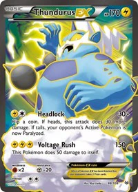 Thundurus EX (98 Full Art) - XY - Roaring Skies - Ultra Rare - 98/108