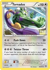 Tornadus - XY - Furious Fists - Rare - 86/111