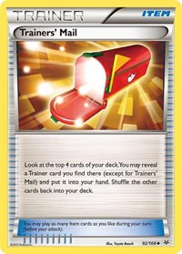 Trainers' Mail - XY - Roaring Skies - Uncommon - 92/108