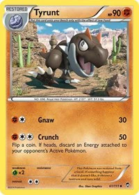Tyrunt - XY - Furious Fists - Uncommon - 61/111