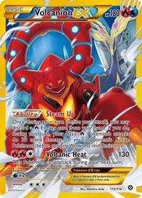 Volcanion EX (Secret) - XY - Steam Siege - Secret Rare - 115/114