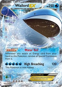 Wailord EX - XY - Primal Clash - Ultra Rare - 38/160