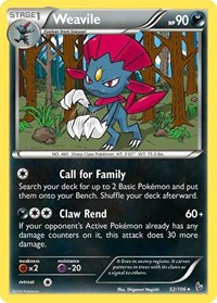 Weavile - XY - Flashfire - Rare - 52/106