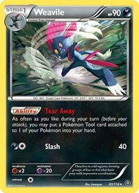 Weavile - XY - Steam Siege - Rare - 61/114