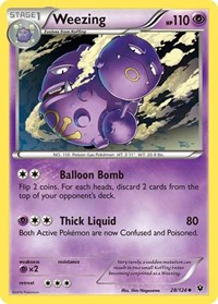 Weezing - XY - Fates Collide - Uncommon - 28/124