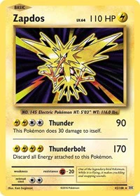 Zapdos - XY - Evolutions - Holo Rare - 42/108